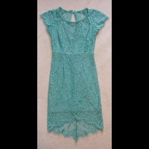 Turquoise Filly Flair Lace Dress